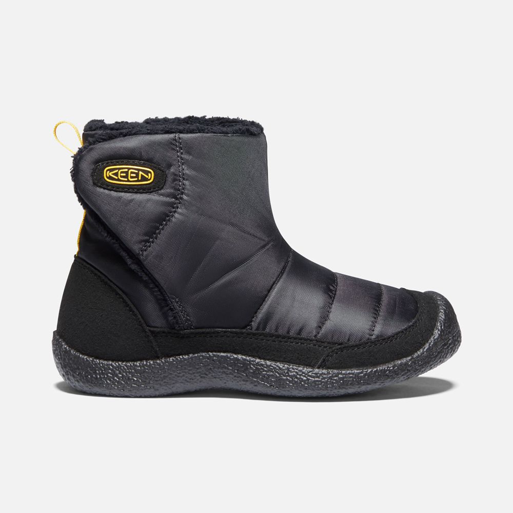 Keen Slip-On Kängor Barn Svarta/Gula - Howser Ii Boots - 524360PXH